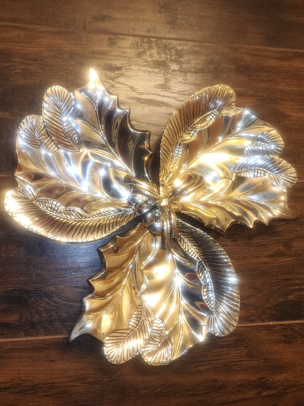 International Silver Company Holly Pine Serving Dish